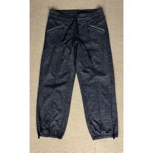 Athleta Charcoal Gray Quest Metro Slouch Cropped Capri Yoga Jogger Pants Size XS